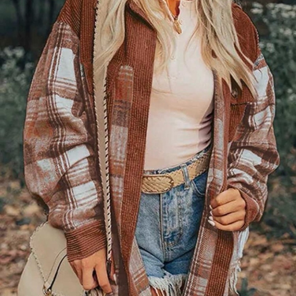 Shein | Cord & Flannel Button Down